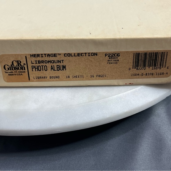 CR Gibson Photo Album Boxed Bound Vtg Library Bound USA Made New Old Stock NOS - Picture 5 of 16